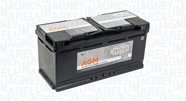 069105950009 MAGNETI MARELLI Car battery VW 12V 105Ah 950A B13 Maintenance free, with handles, without fill gauge, AGM Battery