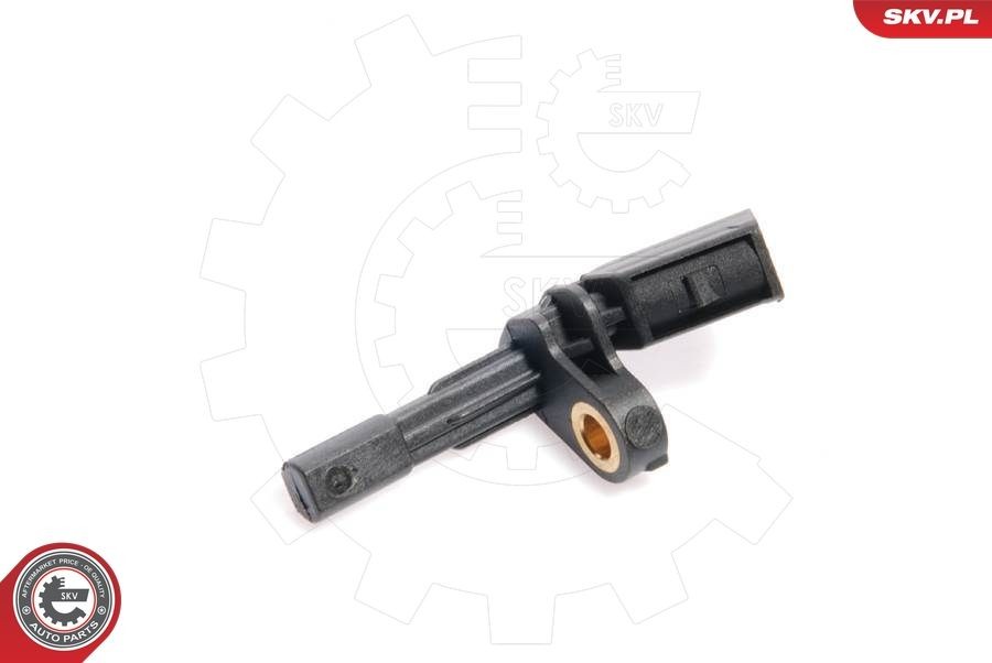 ESEN SKV Rear, 2-pin connector, 12V, Electric, black, oval, Male Number of pins: 2-pin connector Sensor, wheel speed 06SKV021 buy