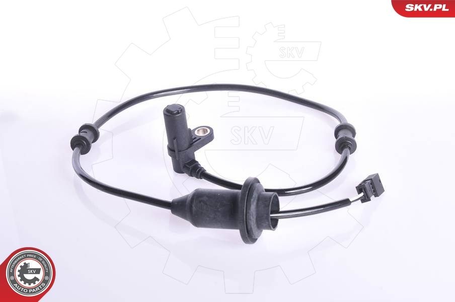 ESEN SKV 06SKV053 ABS sensor Rear, 2-pin connector, 660mm, 12V, Electric, black, rectangular, Male