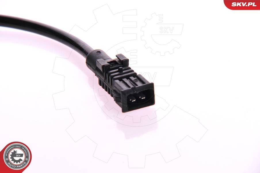 ESEN SKV 06SKV087 ABS sensor Rear, 2-pin connector, 725mm, 12V, Electric, black, rectangular, Male