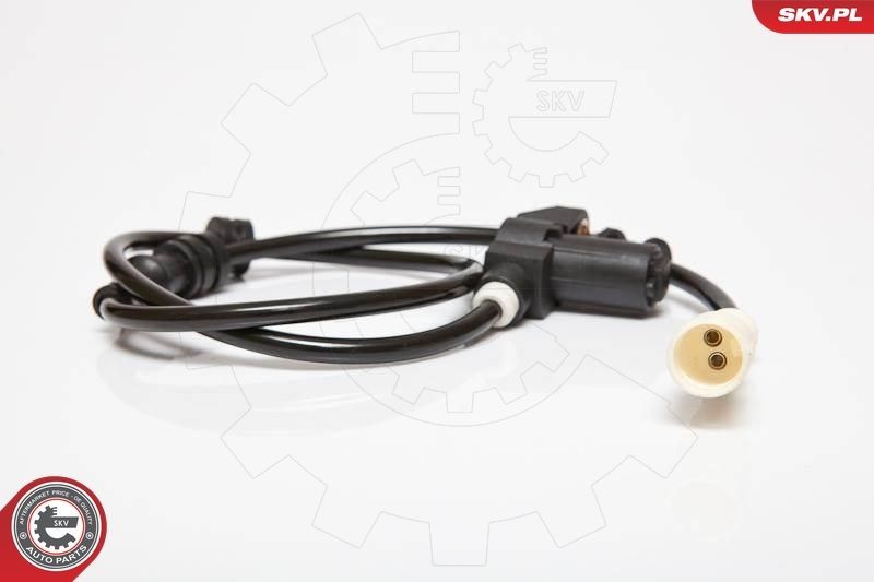 ESEN SKV 06SKV181 ABS sensor Front, 2-pin connector, 680mm, 12V, Electric, white, oval, Female