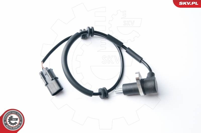 ESEN SKV 06SKV266 ABS sensor Front, 2-pin connector, 550mm, 12V, Electric, black, oval, Male