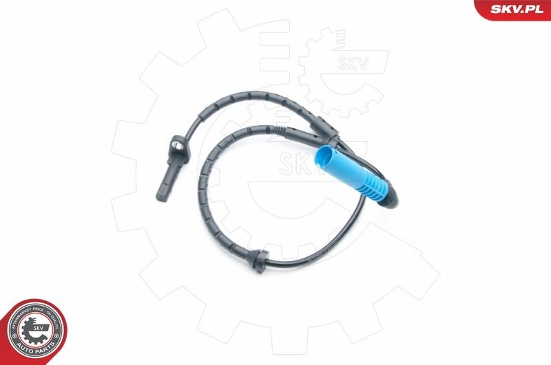 ESEN SKV 06SKV317 ABS sensor Rear, 2-pin connector, 670mm, 12V, blue, Electric, Female