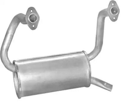 Fiat 126 Exhaust system parts - Rear silencer POLMO 07.02