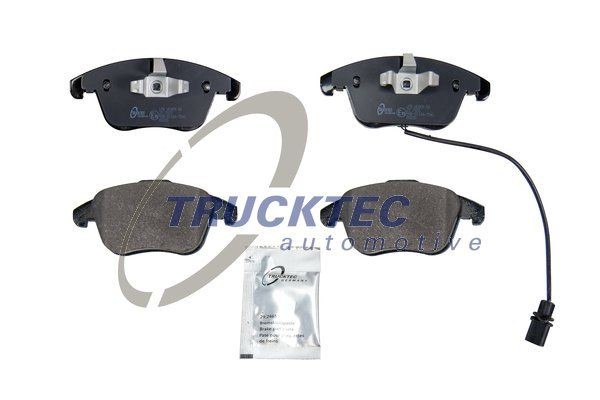 Brake pads TRUCKTEC AUTOMOTIVE Front Axle, incl. wear warning contact - 07.35.271