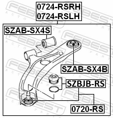 0720RS Ball joint suspension arm FEBEST 0720-RS review and test