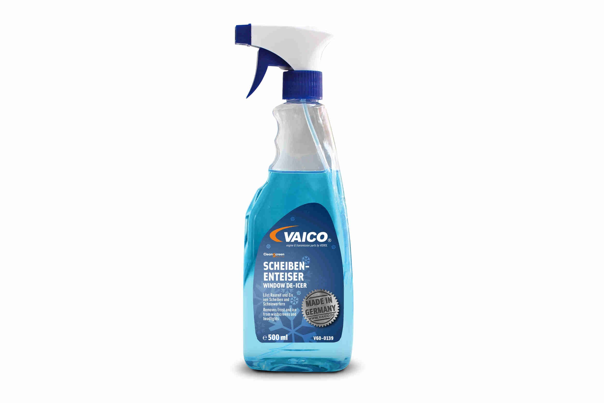 VAICO V600139 De-icer spray for car Capacity: 500ml, blue, Q+, original equipment manufacturer quality MADE IN GERMANY, Bottle