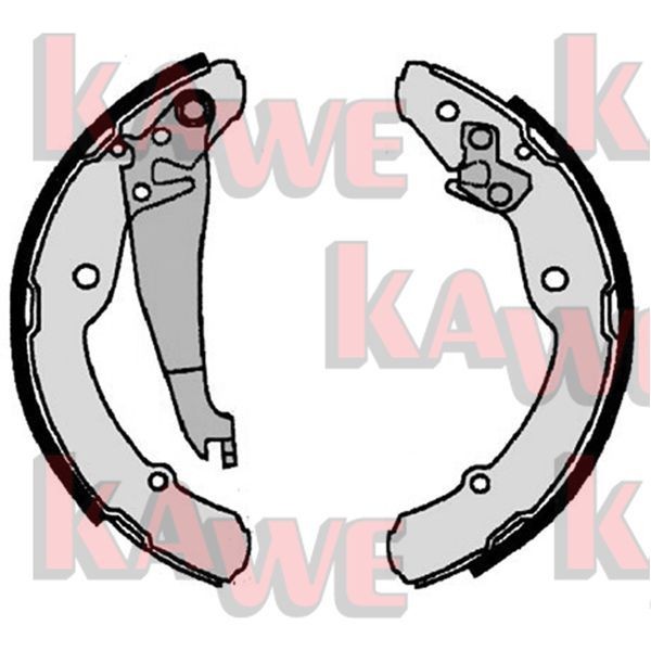 KAWE 07300 Brake Shoe Set 1234567