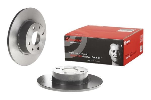 BREMBO 08.3126.11 Brake rotor 251x10mm, 4, solid, Coated
