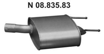 EBERSPÄCHER 08.835.83 Rear silencer SMART experience and price