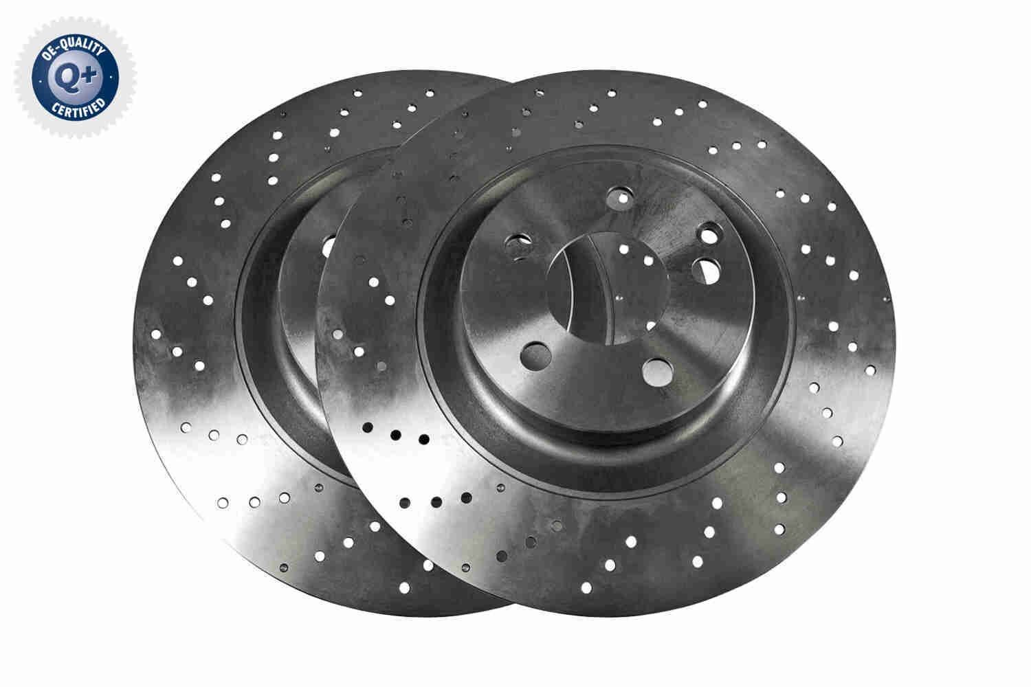 VAICO V30-80090 Brake disc Front Axle, 350x32mm, 5x112, perforated/vented