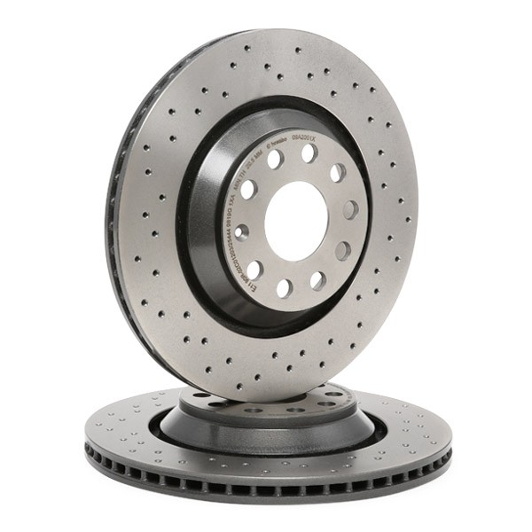 09.A200.1X BREMBO XTRA LINE Brake disc 310x22mm, 5, perforated/vented,  Coated, High-carbon, with bolts/screws ▷ AUTODOC price and review