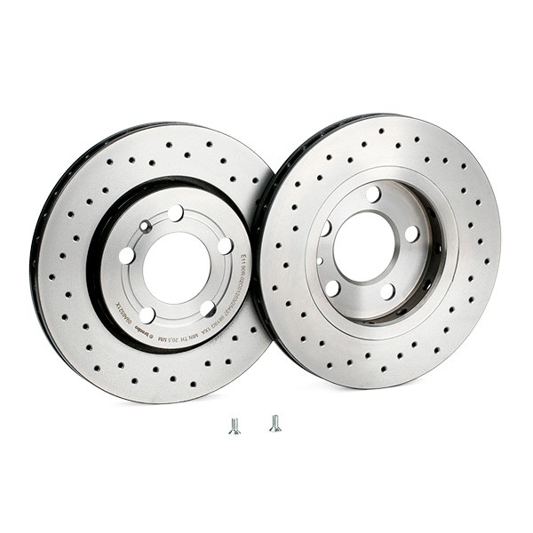 BREMBO 09.A652.1X Brake rotor 256x22mm, 5, perforated/vented, Coated, High-carbon