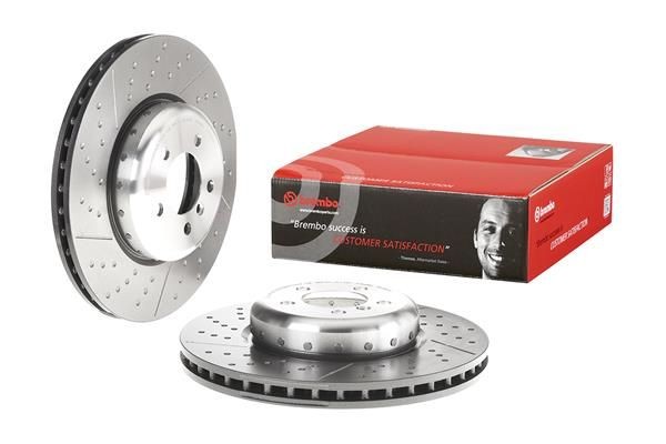 09.C394.13 Brake discs 09.C394.13 BREMBO 370x30mm, 5, internally vented, slotted/perforated, two-part brake disc, Coated, High-carbon