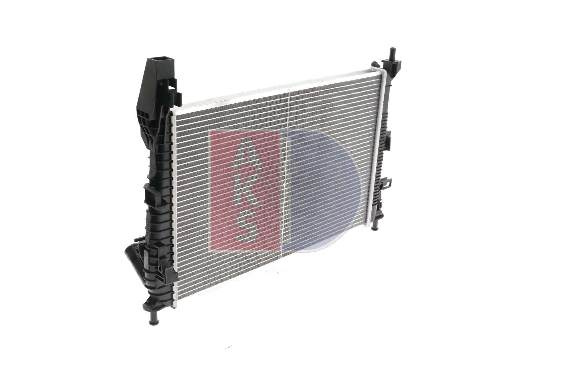 090128N Radiator 090128N AKS DASIS Aluminium, for vehicles with/without air conditioning, 545 x 368 x 27 mm, Manual Transmission, Brazed cooling fins