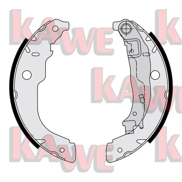 KAWE 09220 Drum brake pads Peugeot 207 cc 1.6 HDi 109 hp Diesel 2014 price