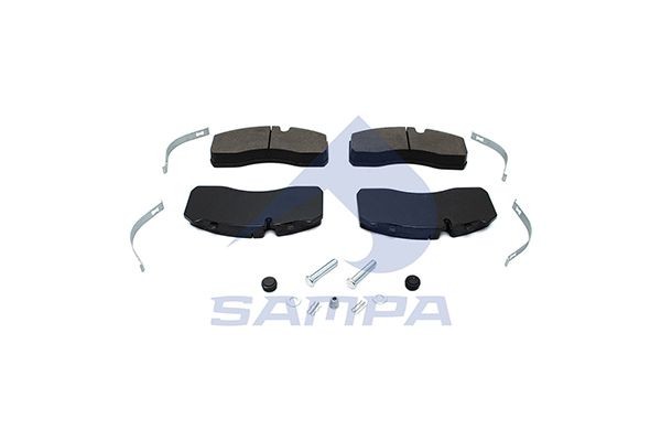 29093 SAMPA with accessories Height: 92,4mm, Width: 210,4mm, Thickness: 30mm Brake pads 096.613 buy