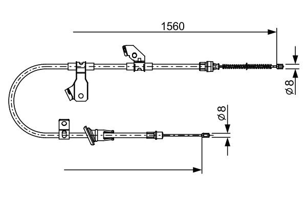 BOSCH 1 987 482 626 Hand brake cable SMART experience and price