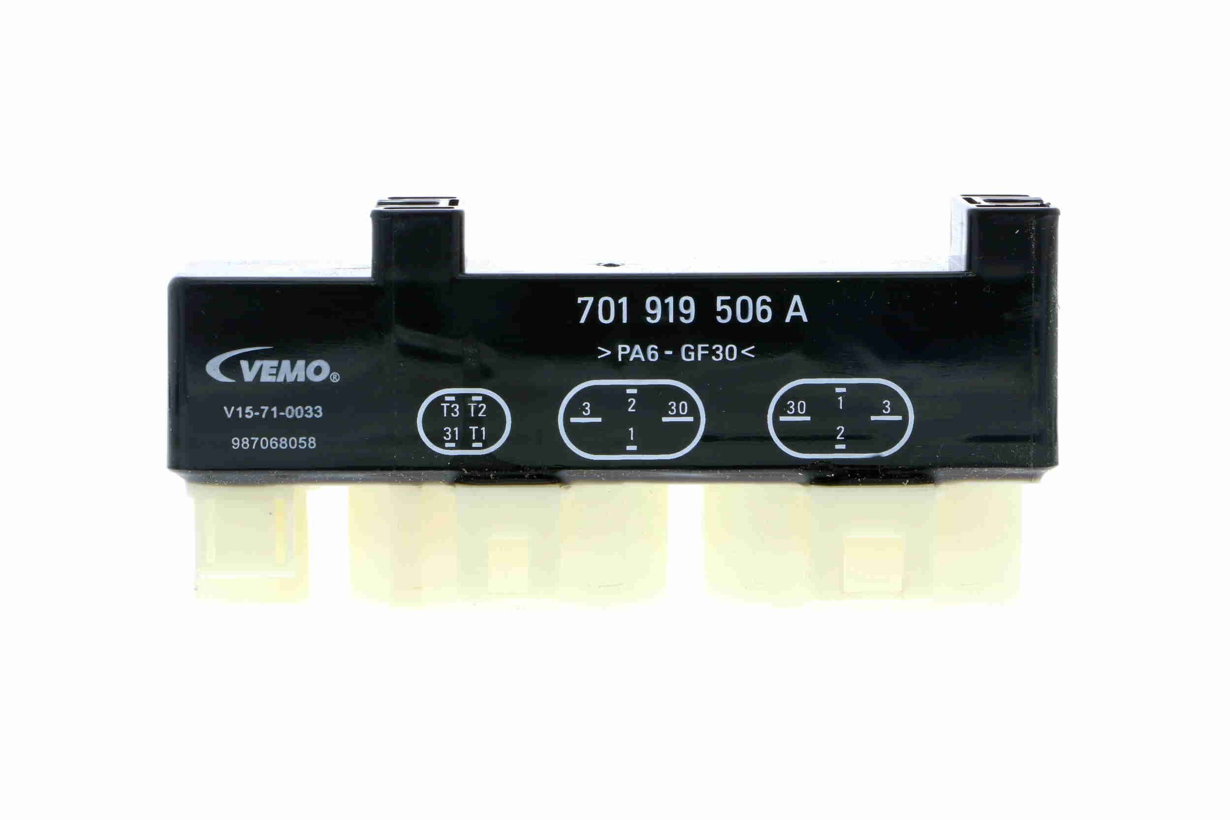 VEMO V15-71-0033 Relay, radiator fan castor Original VEMO Quality