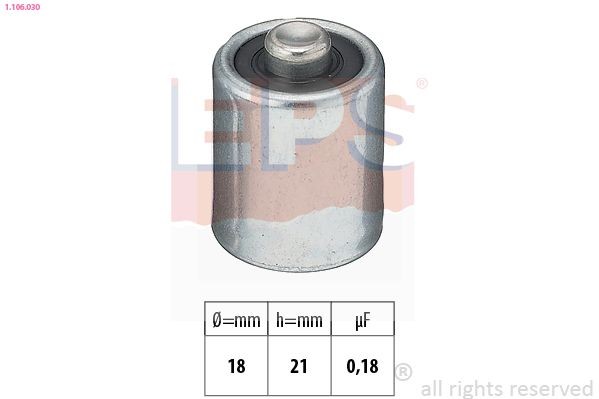 EPS 1.106.030 Condenser, ignition Made in Italy - OE Equivalent