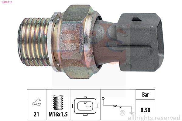 Originální PEUGEOT RIFTER 2019 Spinac tlaku oleje / cidlo / ventil EPS 1.800.116