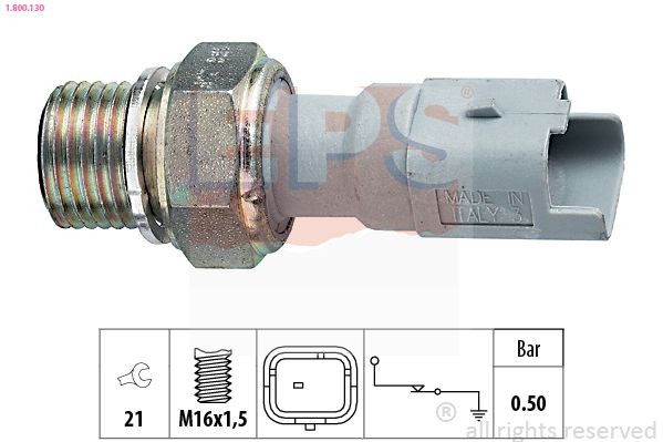 Spinac tlaku oleje / cidlo / ventil Peugeot 207 2015 v originální kvalitě EPS 1.800.130