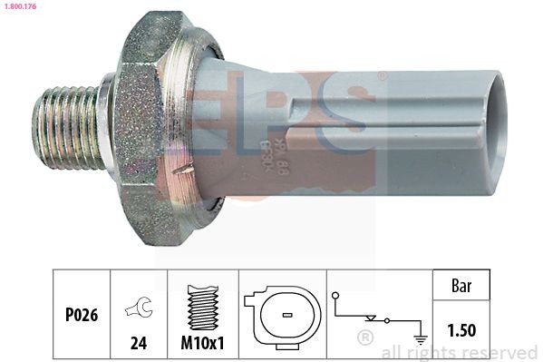 Original EPS FACET 7.0176 Engine oil pressure sensor 1.800.176 for MERCEDES-BENZ C-Class
