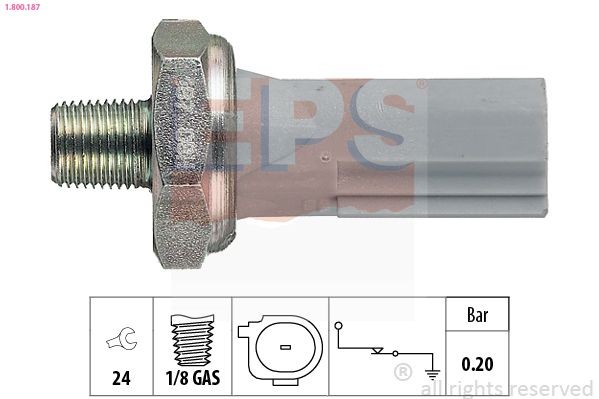 Fiat FULLBACK Sensors, relays, control units parts - Oil Pressure Switch EPS 1.800.187