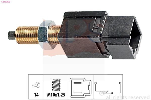 1.810.052 EPS Stop light switch NISSAN Mechanical, M10x1,25, Made in Italy - OE Equivalent