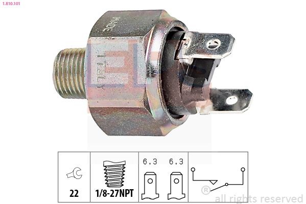 EPS 1.810.101 Brake light switch ALFA ROMEO 1750-2000 1968 price