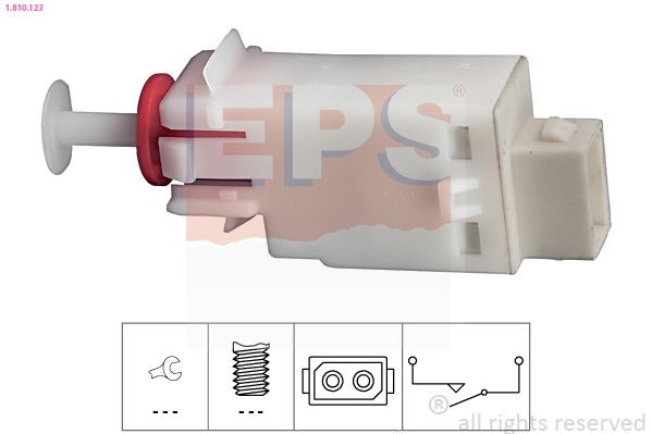 EPS 1.810.123 Switch, clutch control (cruise control) Made in Italy - OE Equivalent