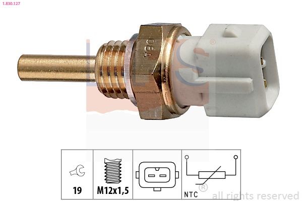EPS 1.830.127 Sensor, coolant temperature Made in Italy - OE Equivalent