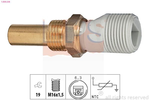 EPS 1.830.238 Sensor, Kühlmitteltemperatur für IVECO Zeta LKW in Original Qualität