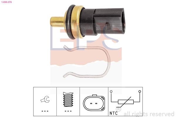 EPS 1.830.376 Fuel temperature sensor without connector parts, Made in Italy - OE Equivalent