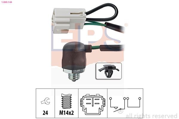 EPS 1.860.144 Reverse light switch Made in Italy - OE Equivalent