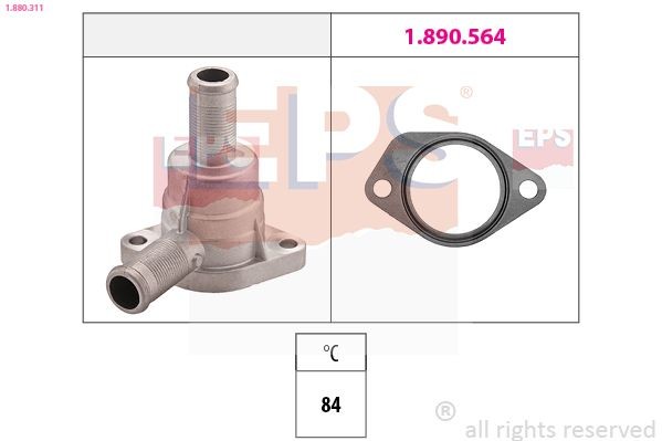 EPS 1.880.311 Engine thermostat Opening Temperature: 84°C, Made in Italy - OE Equivalent