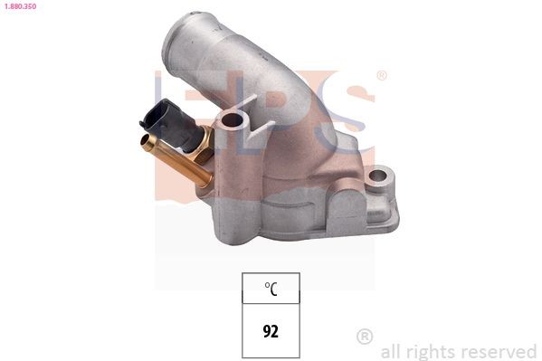 1.880.350 EPS Coolant thermostat SAAB Opening Temperature: 92°C, Made in Italy - OE Equivalent, with seal