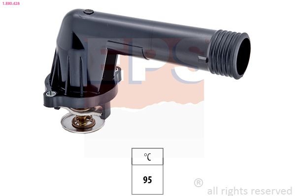 EPS 1.880.428 Engine thermostat Opening Temperature: 95°C, Made in Italy - OE Equivalent, with seal