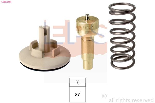 EPS 1.880.616S Engine thermostat Opening Temperature: 87°C, Made in Italy - OE Equivalent, without gasket/seal