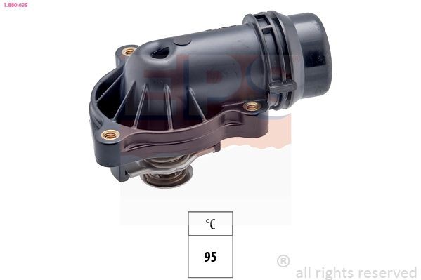 EPS 1.880.635 Engine thermostat Opening Temperature: 95°C, Made in Italy - OE Equivalent, with seal