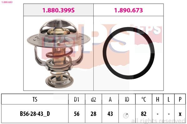 EPS 1.880.683 Engine thermostat LEXUS experience and price