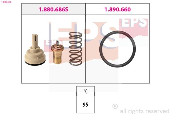 Great value for money - EPS Engine thermostat 1.880.686