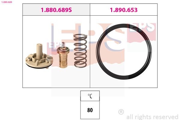 Great value for money - EPS Engine thermostat 1.880.689