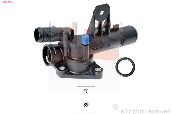 EPS 1.880.703S Engine thermostat Opening Temperature: 89°C, Made in Italy - OE Equivalent, with seal