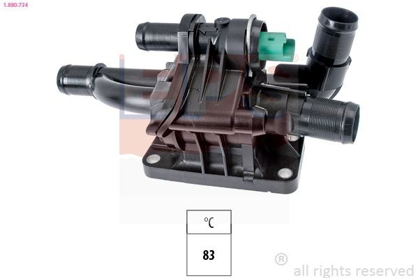 FACET 7.8734 EPS 1.880.734 Engine thermostat Y662-15-17XA
