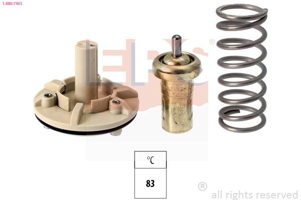 FACET 7.8745S EPS 1880745S Coolant thermostat VW Polo 5 Saloon 1.6 105 hp Petrol 2022 price