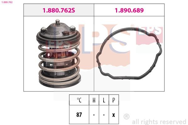 BMW X1 Coolant thermostat 8745651 EPS 1.880.762 online buy