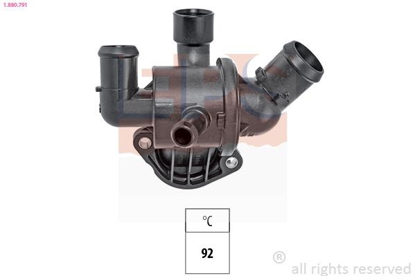 EPS 1.880.791 Engine thermostat Opening Temperature: 92°C, Made in Italy - OE Equivalent, with seal