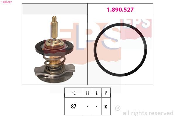 FACET 7.8807 EPS 1.880.807 Engine thermostat 161 203 3775