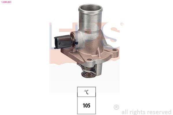Original EPS FACET 7.8861 Coolant thermostat 1.880.861 for OPEL ZAFIRA